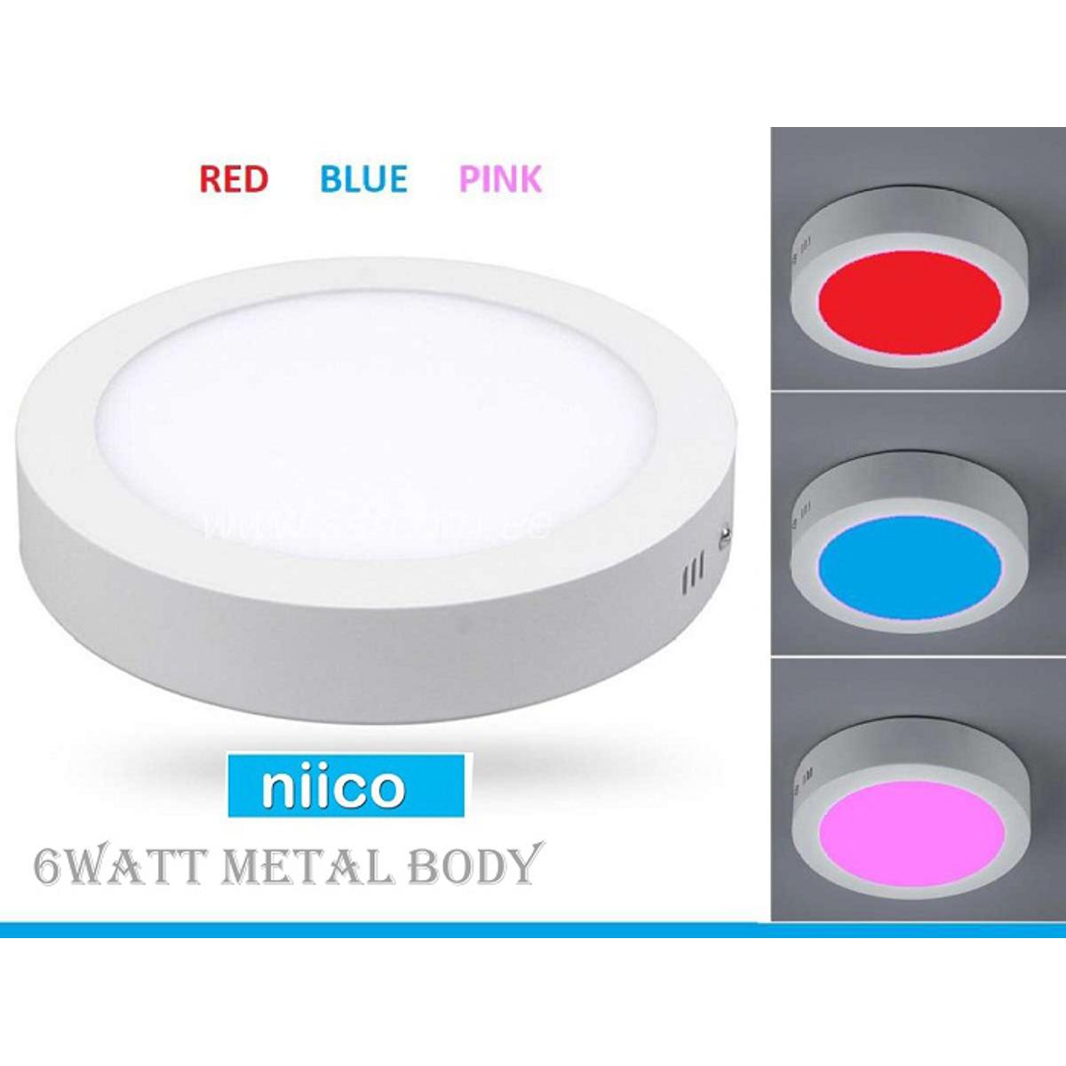 Picture of LED Panel Heavy Duty  SURFACE RGB 3 COLOR -6 Watt ( RED BLUE PINK)