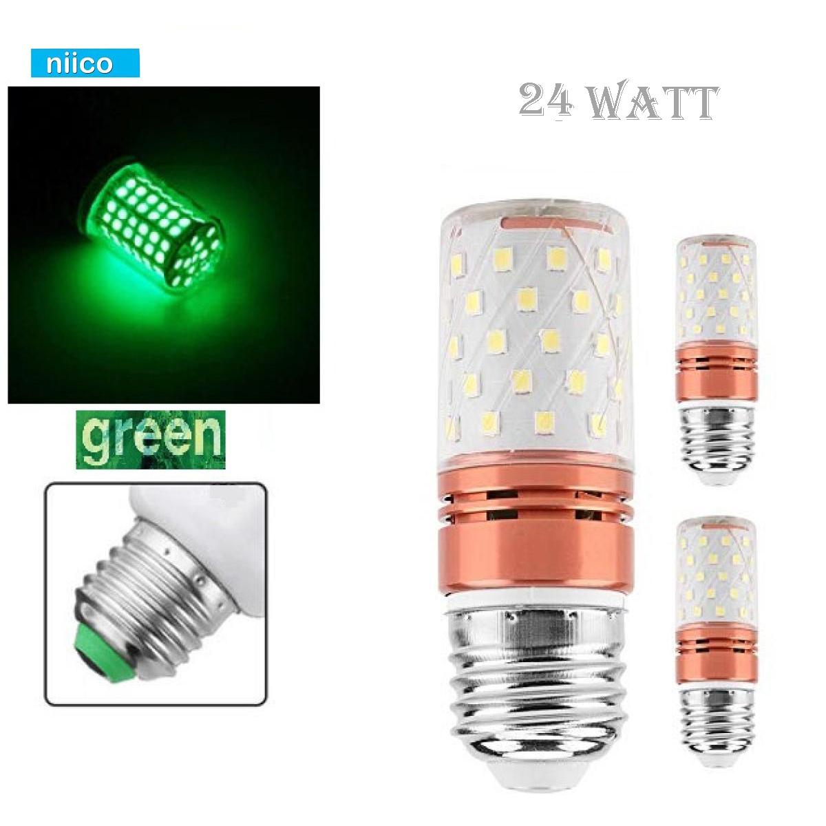 Picture of LED Exclusive Candle Light Bulb 24 Watt -Green Color(Pass Type Holder)