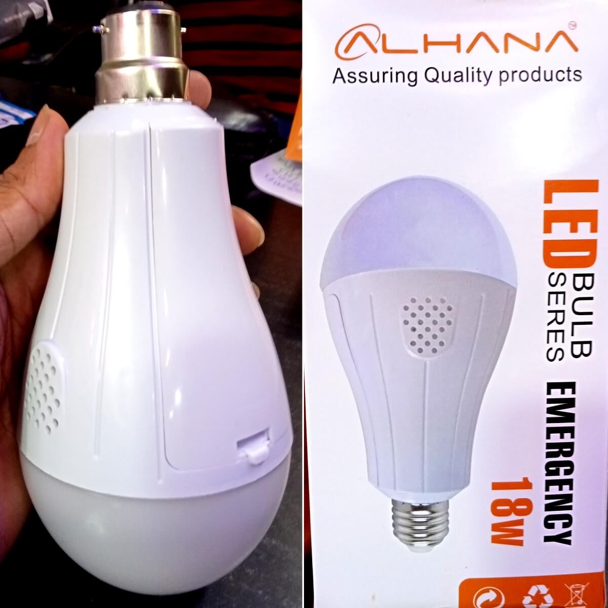 Picture of Double Battery AC/DC Emergency Led Light-18 Watt High Back Up