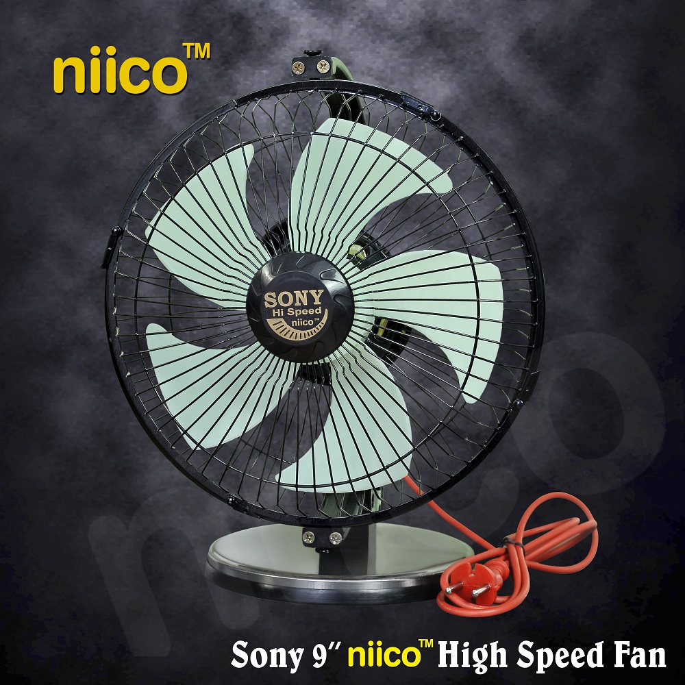 Picture of Sony High Speed niico Fan Business Class - 5 pakha ( 9")-Steel Stand-1 years Warranty)