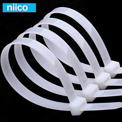 Picture of Cable Ties 4 Inch 3 X 100 mm White Color Durable Nylon Self-Locking Electric Zip Tie-100 PCS Packet (Bundle)