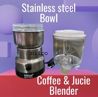 Picture of Nima Heavy Duty Electric Blender 2 In 1 Electric Spice Grinder & Juicer With  Stainless Steel Bowl -5 year Lifetime