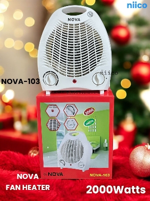 Picture of NOVA Heavy Duty Electric Fan Room Heater 2000W Model: Nova-103( 6 Month Warranty )