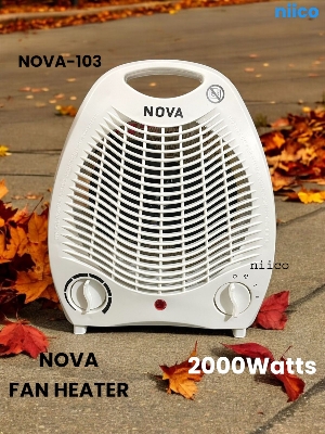 Picture of NOVA Heavy Duty Electric Fan Room Heater 2000W Model: Nova-103( 6 Month Warranty )