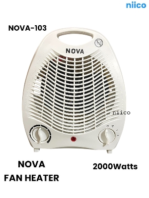 Picture of NOVA Heavy Duty Electric Fan Room Heater 2000W Model: Nova-103( 6 Month Warranty )