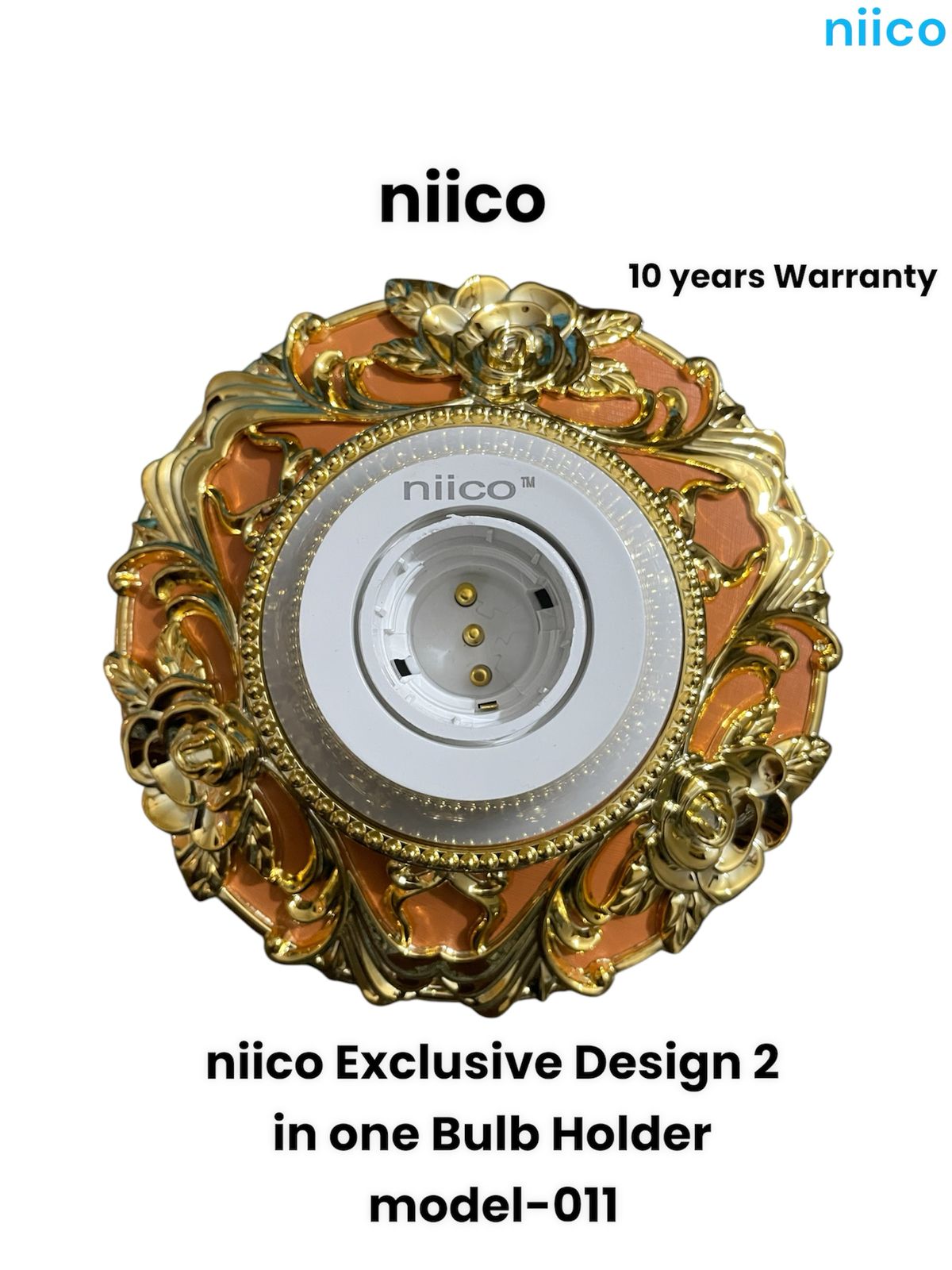 Picture of NIICO Exclusive Design 2 in 1 Bulb Holder Model-011 =1 Pice -(10 Year Warranty)
