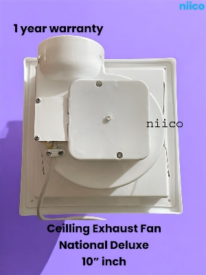Picture of National Deluxe 10 inch Ceiling Exhust fan  =1 Year warranty Size