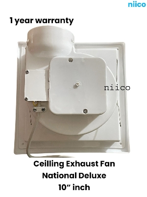 Picture of National Deluxe 10 inch Ceiling Exhust fan  =1 Year warranty Size