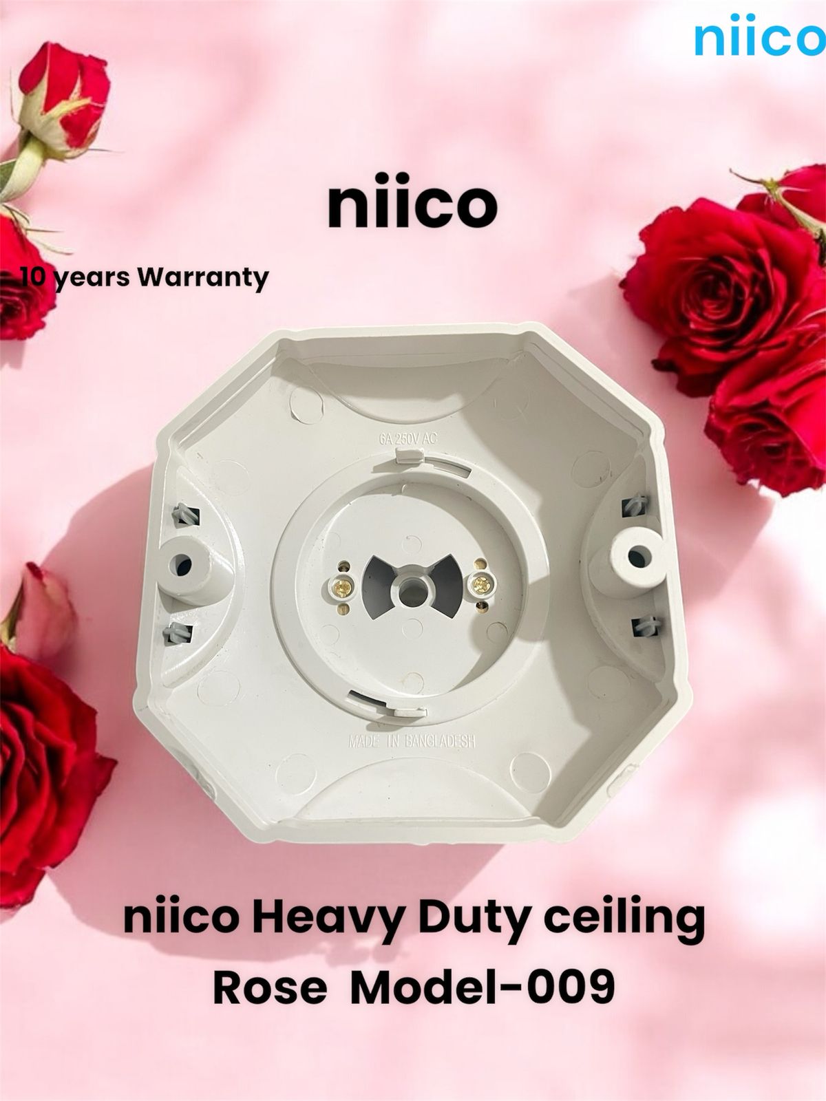 Picture of NIICO Business Class  Ceiling Rose Long Lastnig Product   Model-009 1 pice -(10 Year Warranty)