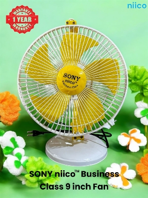 Picture of 9 inchi  Business Class Soundless High Speed Sony niico Fan(One Year Warranty)-Yellow Color