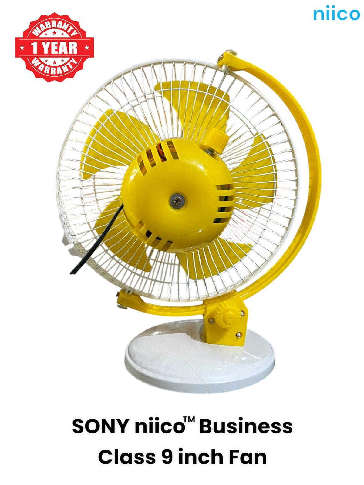 Picture of 9 inchi  Business Class Soundless High Speed Sony niico Fan(One Year Warranty)-Yellow Color