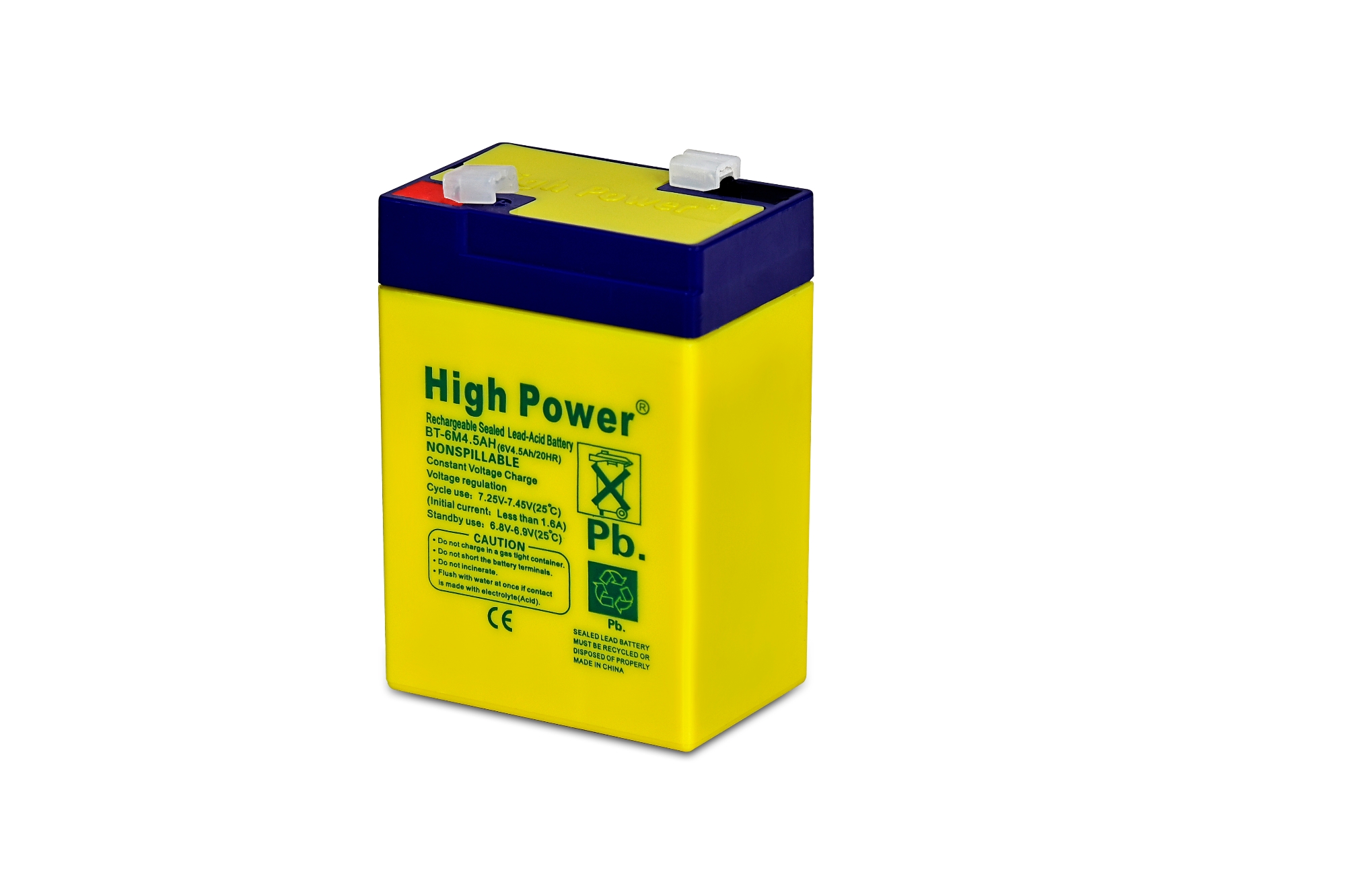 Picture of 6V -4 -5 Ampere Defender 12 inch Charger Fan Rechargeable Battery Sealed Lead-Acid Battery (Clip System) - Battery - Stay Powered With Ampere Charger Fan