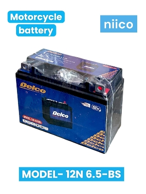 Picture of 12 Volt Cunia Motorcycle  Battery Maintenance Free Model-12N 6.5-BS (12Volt 6.5 Ah)-3 Month Warranty