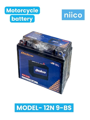 Picture of 12 Volt Motorcycle  Battery Maintenance Free Model-12N 9 -BS (12Volt 9 Ah)-3 Month Warranty for=UPS/TVS/Old Pulsar Bike Battery
