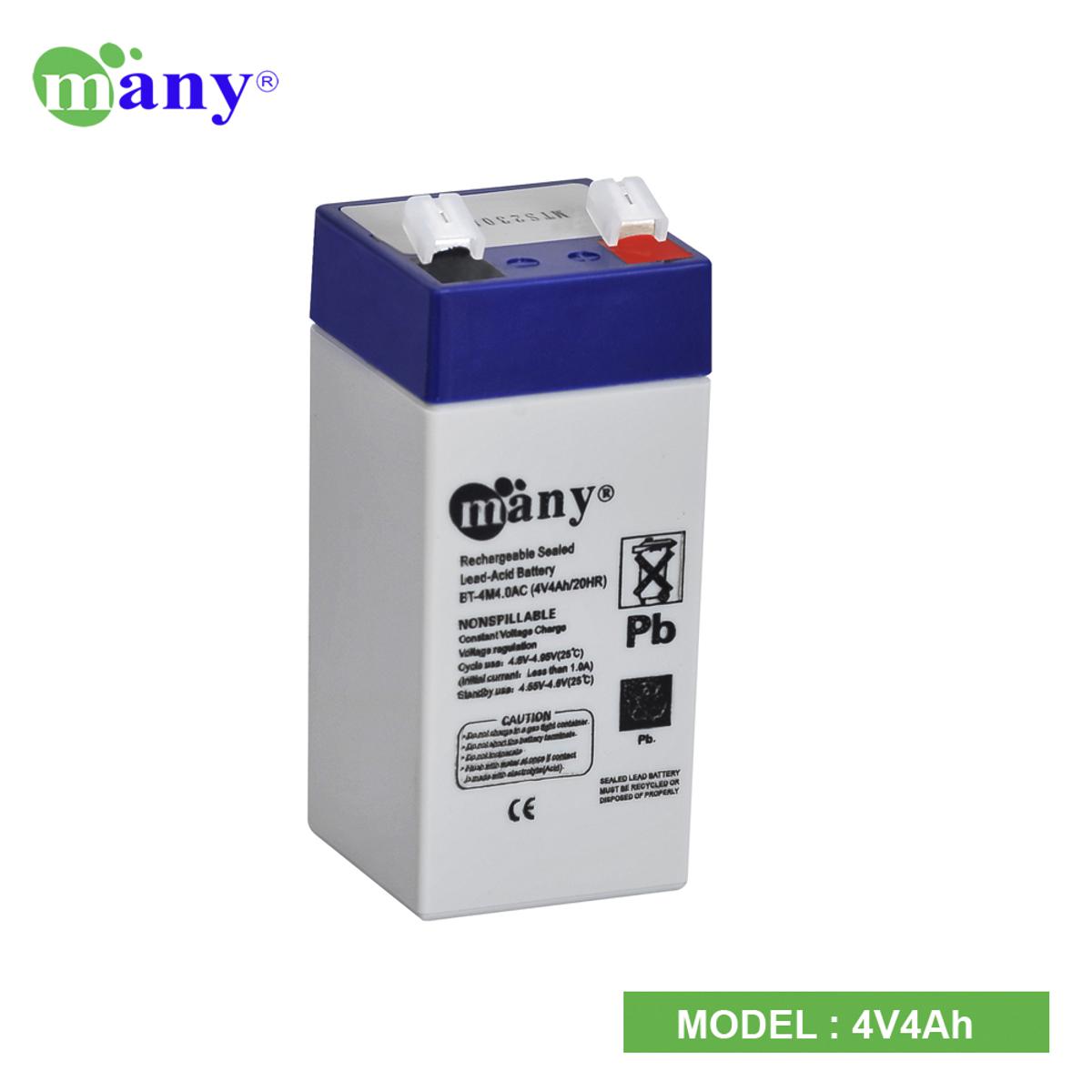 Picture of Rechargeable Sealed Lead-Acid Many 4v.4Ah - battery 12v