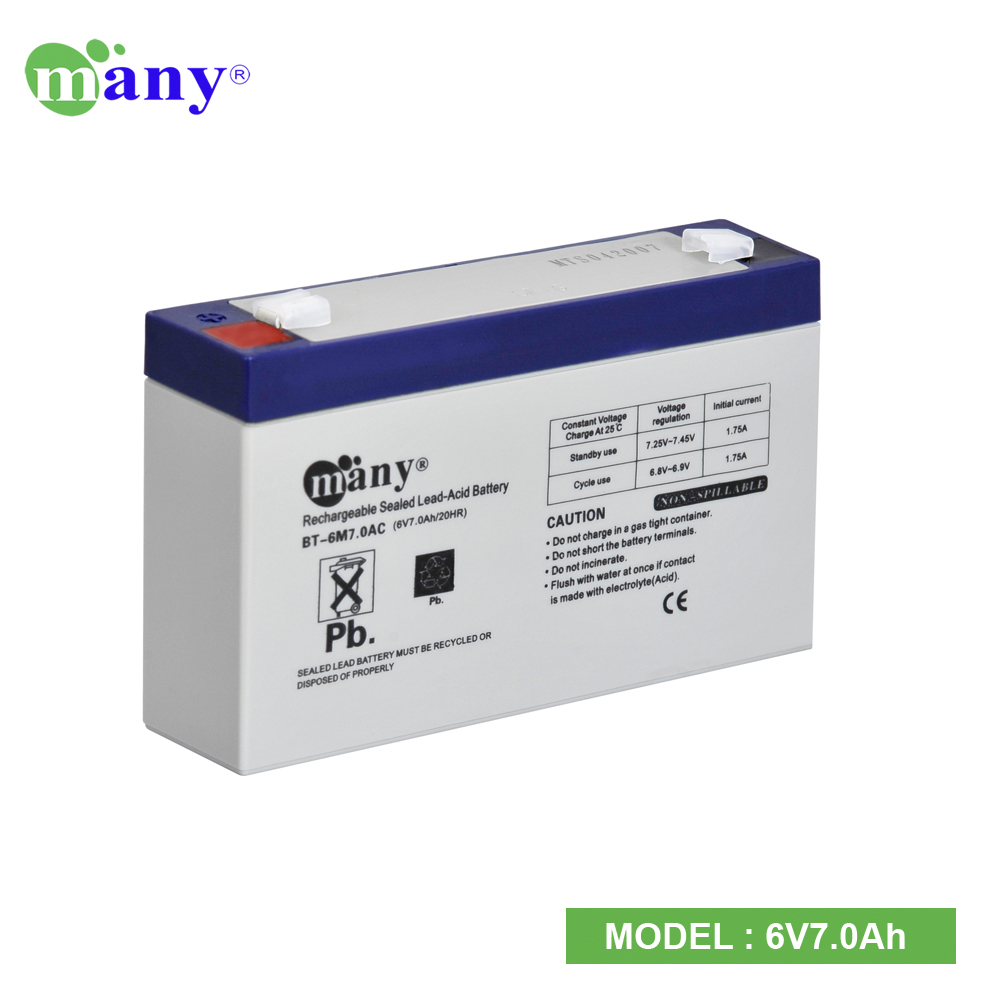 Picture of Battery Heavy duty  Rechargeable Sealed Lead-Acid Battery Many 6V7.0Ah