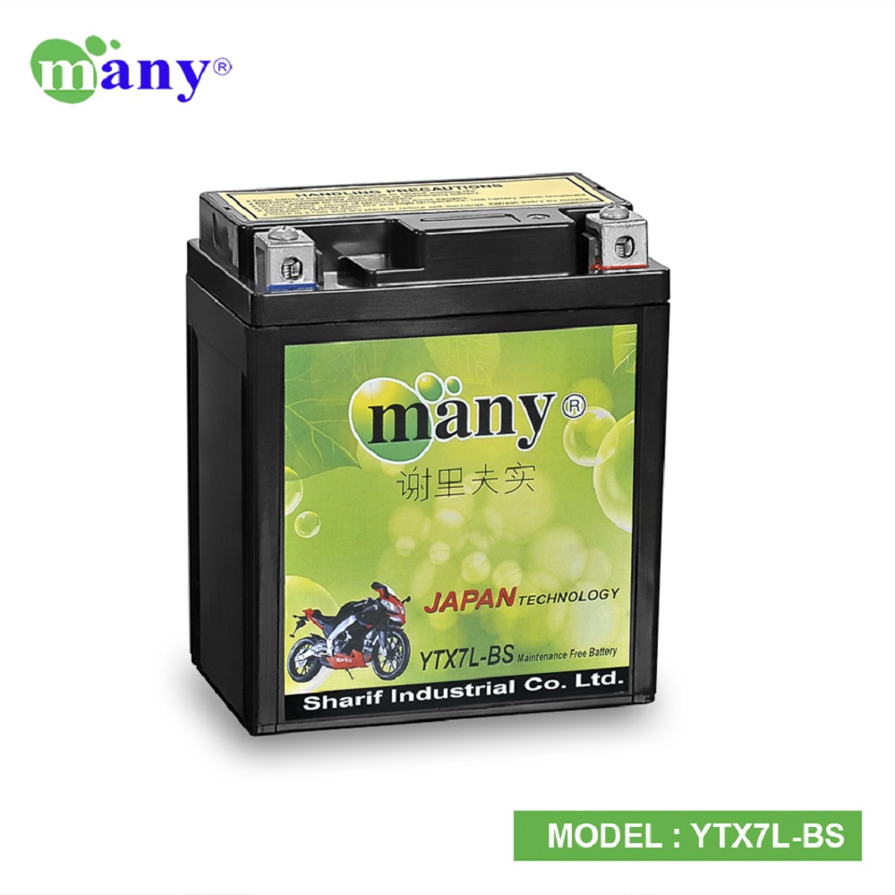 Picture of Many Maintenance Free Bike Battery Model-YTX7L-BS (12V7Ah)