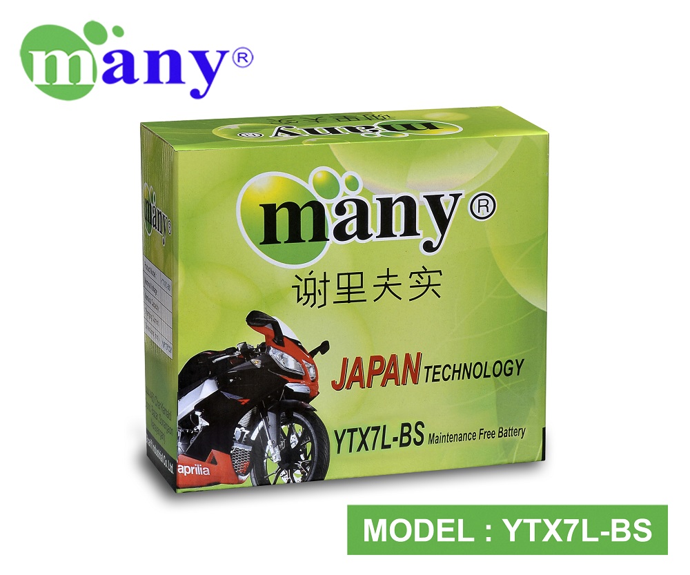 Picture of Many Maintenance Free Bike Battery Model-YTX7L-BS (12V7Ah)