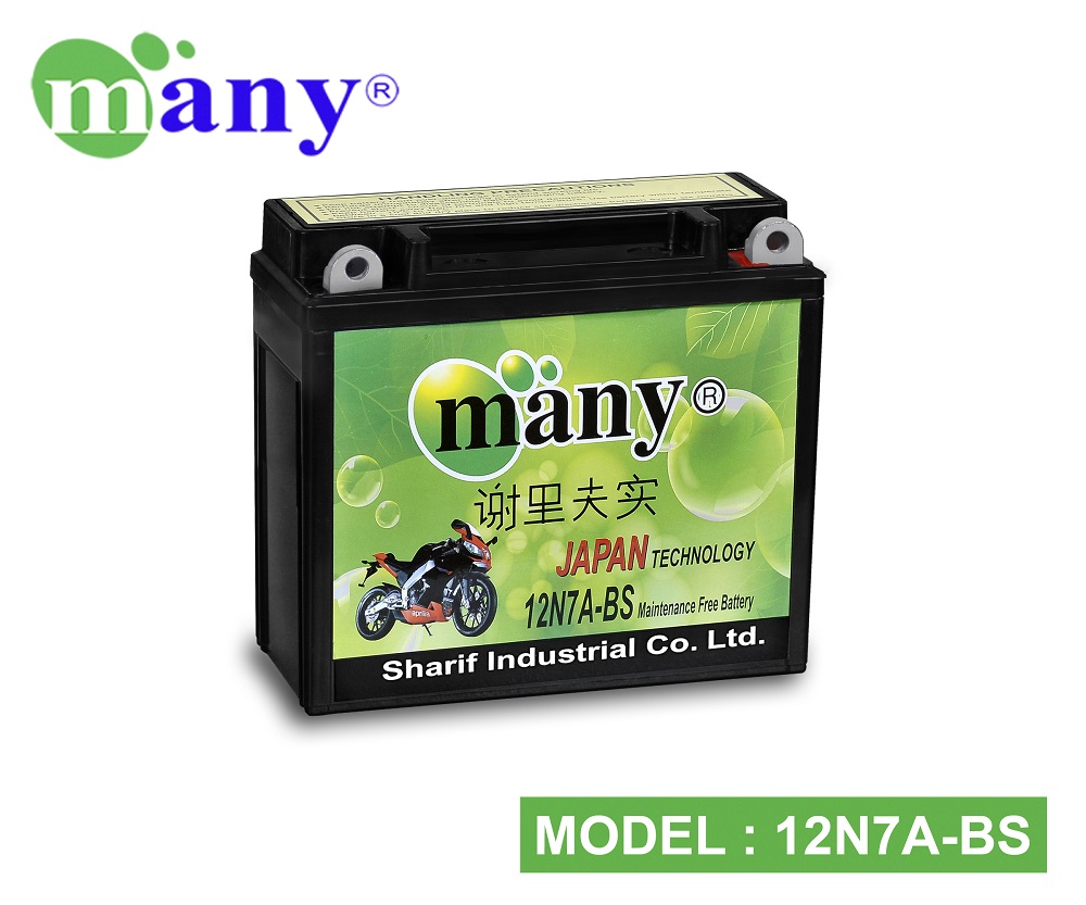 Picture of Many Maintenance Free Bike Battery Model-12N7A-BS (12V7Ah)