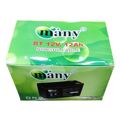 Picture of Rechargeable Sealed Lead-Acid Battery -Many 12Volt12 Ampere Long Life Big Battery -3450 Gram-Size(L-151mm X W-98mm X H-96mm X TH-102mm)