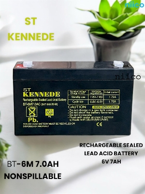 Picture of Charger fan Rechargeable Battery Maintenance free Heavy Weight Model- KENNEDE=6V 7.0Ah
