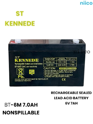 Picture of Charger fan Rechargeable Battery Maintenance free Heavy Weight Model- KENNEDE=6V 7.0Ah