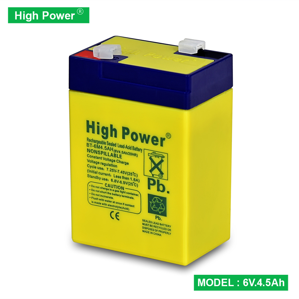 Picture of Defender 12 inch Charger Fan Rechargeable Battery Sealed Lead-Acid Battery (Clip System) - Battery ModeL HP-6V -4 -5 Ampere- Stay Powered With Ampere Charger Fan