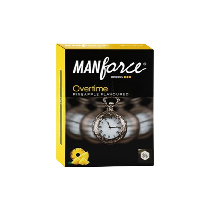 Picture of Manforce 3pcs Pack Chocolate/ 1500 Litchi/ 1740 Litchi/ Coctail Strawberry/ Stamina Orange, Pineapple/ Strawberry/ Black Grapes/ Game/ Premium Flavor Super Condoms Single Pack - Select Variants & Order