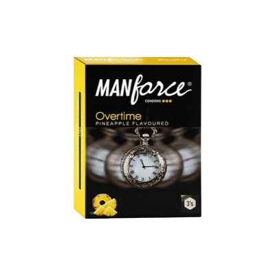 Picture of Manforce 3pcs Pack Chocolate/ 1500 Litchi/ 1740 Litchi/ Coctail Strawberry/ Stamina Orange, Pineapple/ Strawberry/ Black Grapes/ Game/ Premium Flavor Super Condoms Single Pack - Select Variants & Order