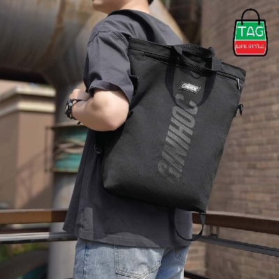 Picture of TAG Lifestyle Classic 3 in 1 Laptop Backpack Brown Color for Men/Women Canvas Crossbody bag Convertible Backpack Messenger Shoulder Bag Business Briefcase Travel Handbag for Men and Women