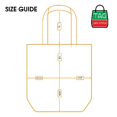 Picture of TAG Lifestyle Canvas Tote Bag/Fashionable Top Handle Black Color With 4 Outside Pockets for girls For University/College/Trendy Fashionable Women