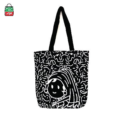 Picture of TAG Lifestyle Canvas Tote Bag/Fashionable  Exclusive design Tote Bag With Zipper Enclosure for Girls For University/College/Trendy Fashionable Women
