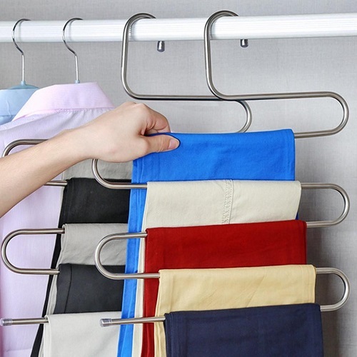 5 layers S Shape MultiFunctional Clothes Hangers ZangSportsonline shop bangladeshothoba.com