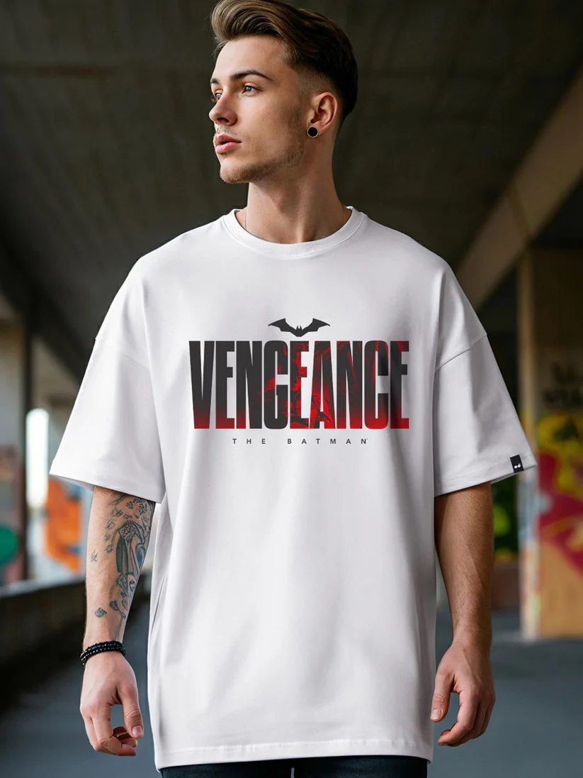 Drop Shoulder Print T-Shirt – Batman – White ZangSportsonline shop bangladeshothoba.com