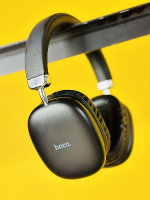 Picture of Hoco W35 Wireless Headphone- Black Color \ No product will be return after The Seal is broken