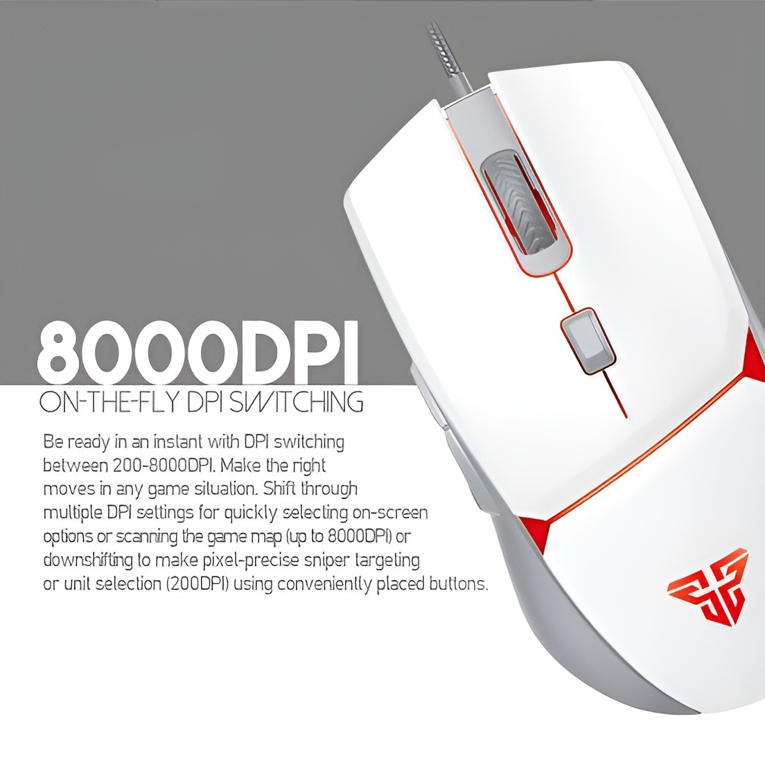 Picture of Fantech VX7 Crypto Space Edition 6 Button USB Gaming Mouse \ No product will be return after The Seal is broken