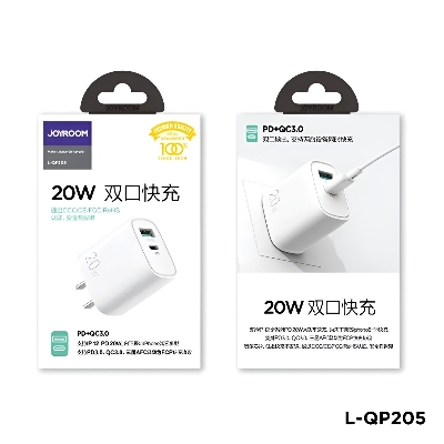 Picture of Joyroom L-QP205 20W Dual Ports Fast Wall Charger No product will be return after The Seal is broken no