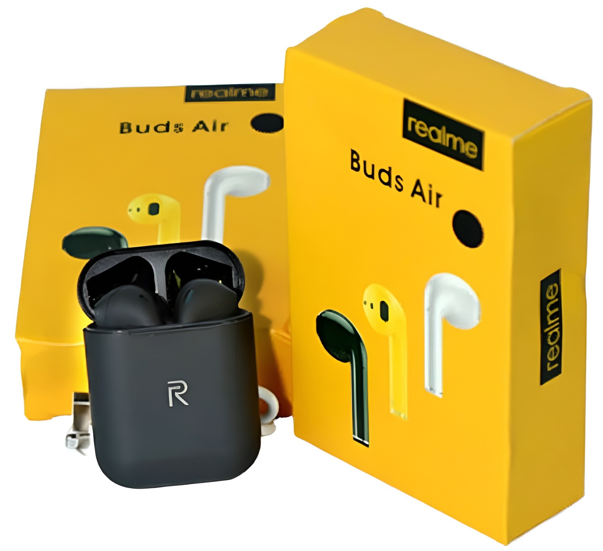 Picture of Realme Buds Air wireless Bluetooth Headsets in-Ear Headphones - Bluetooth Headphone Air Buds -No product will be return after The Seal is broken