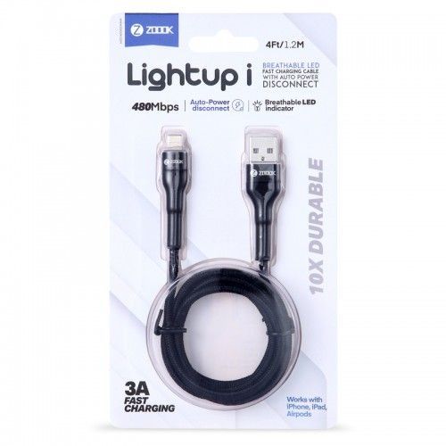 Picture of ZOOOK Lightup I Lightning Breathable LED Fast Charging Cable