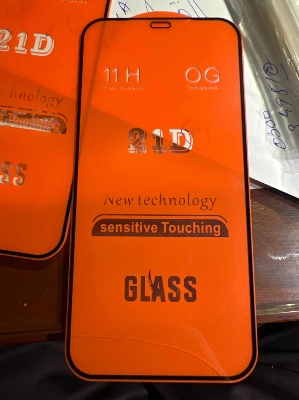 Picture of for  Vivo realme Samsung oppo redme  Tecno poco High Quality 21D Full Glue Tempered Glass Screen Protector