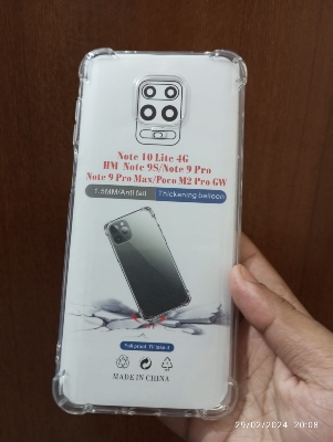 Picture of Redmi note 10 lite note 9s note 9pro 9pro max poco m2 pro shockproof Transparent liquid Cristal clear long time useable soft premium protective back cover