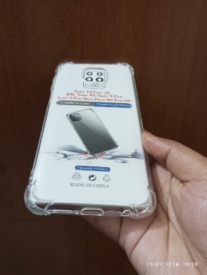 Picture of Redmi note 10 lite note 9s note 9pro 9pro max poco m2 pro shockproof Transparent liquid Cristal clear long time useable soft premium protective back cover