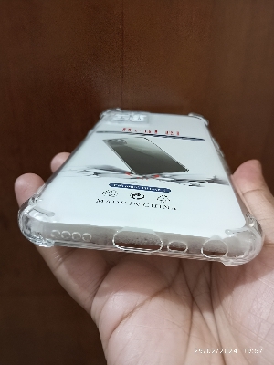 Picture of REALME 8I shockproof Transparent liquid Cristal clear long time useable soft premium protective back cover