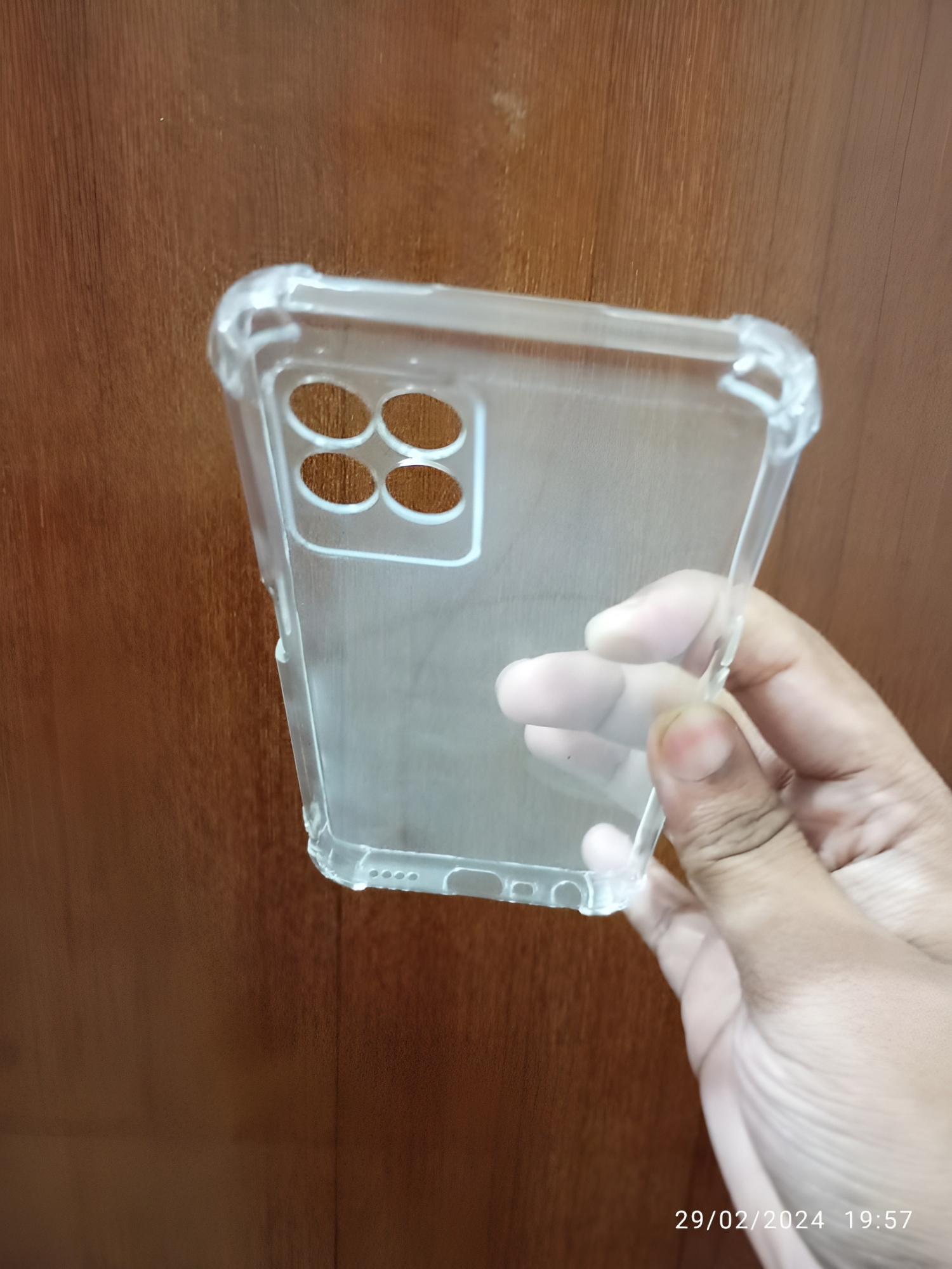 Picture of REALME 8I shockproof Transparent liquid Cristal clear long time useable soft premium protective back cover