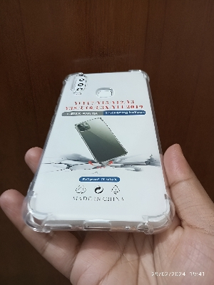Picture of VIVO Y17/Y15/Y12/Y3/Y3S/U3X/Y11 shockproof Transparent liquid Cristal clear long time useable soft premium protective back cover