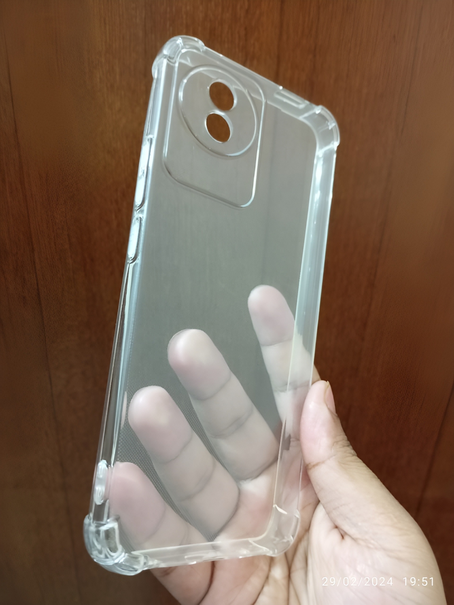 Picture of VIVO Y02/Y02A/Y02T shockproof Transparent liquid Cristal clear long time useable soft premium protective back cover