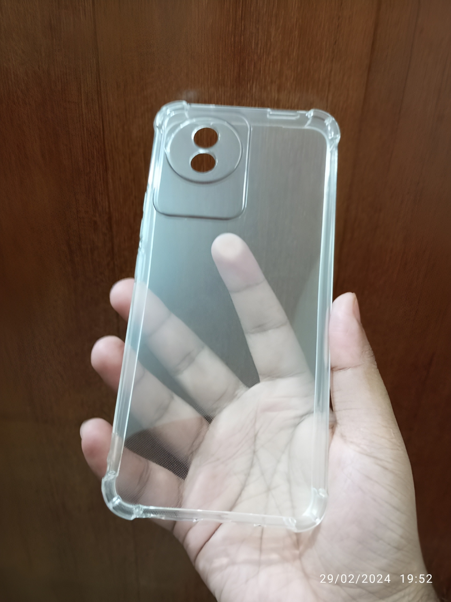 Picture of VIVO Y02/Y02A/Y02T shockproof Transparent liquid Cristal clear long time useable soft premium protective back cover