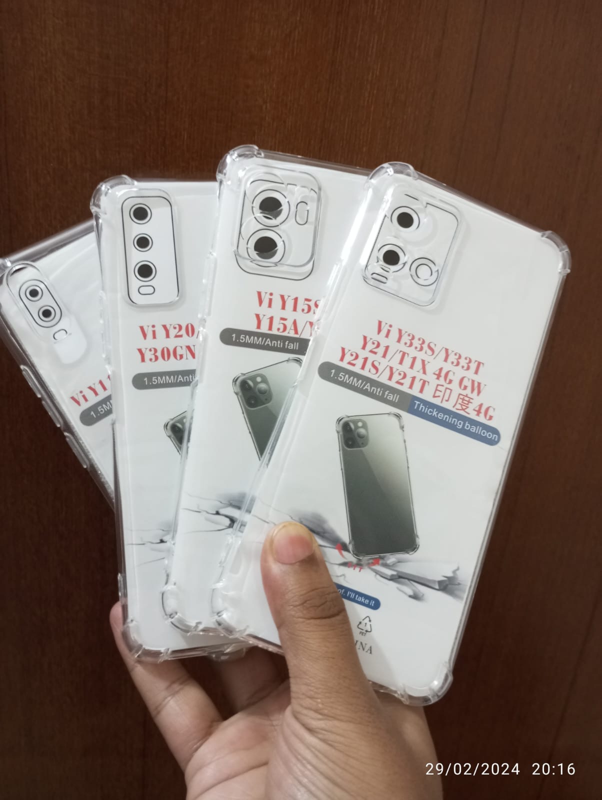 Picture of VIVO Y33S/Y33T/Y21/T1X/Y21S/Y21T/Y20/Y30/Y11/Y15S/Y15A/Y01 shockproof Transparent liquid Cristal clear long time useable soft premium protective back cover