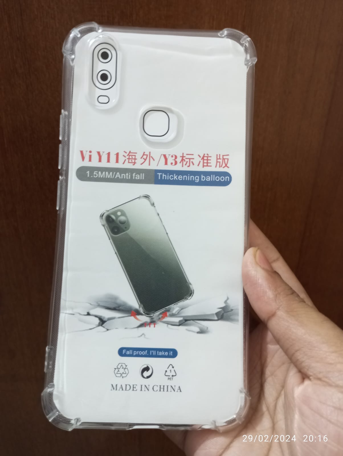 Picture of VIVO Y33S/Y33T/Y21/T1X/Y21S/Y21T/Y20/Y30/Y11/Y15S/Y15A/Y01 shockproof Transparent liquid Cristal clear long time useable soft premium protective back cover