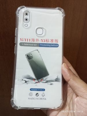 Picture of VIVO Y33S/Y33T/Y21/T1X/Y21S/Y21T/Y20/Y30/Y11/Y15S/Y15A/Y01 shockproof Transparent liquid Cristal clear long time useable soft premium protective back cover